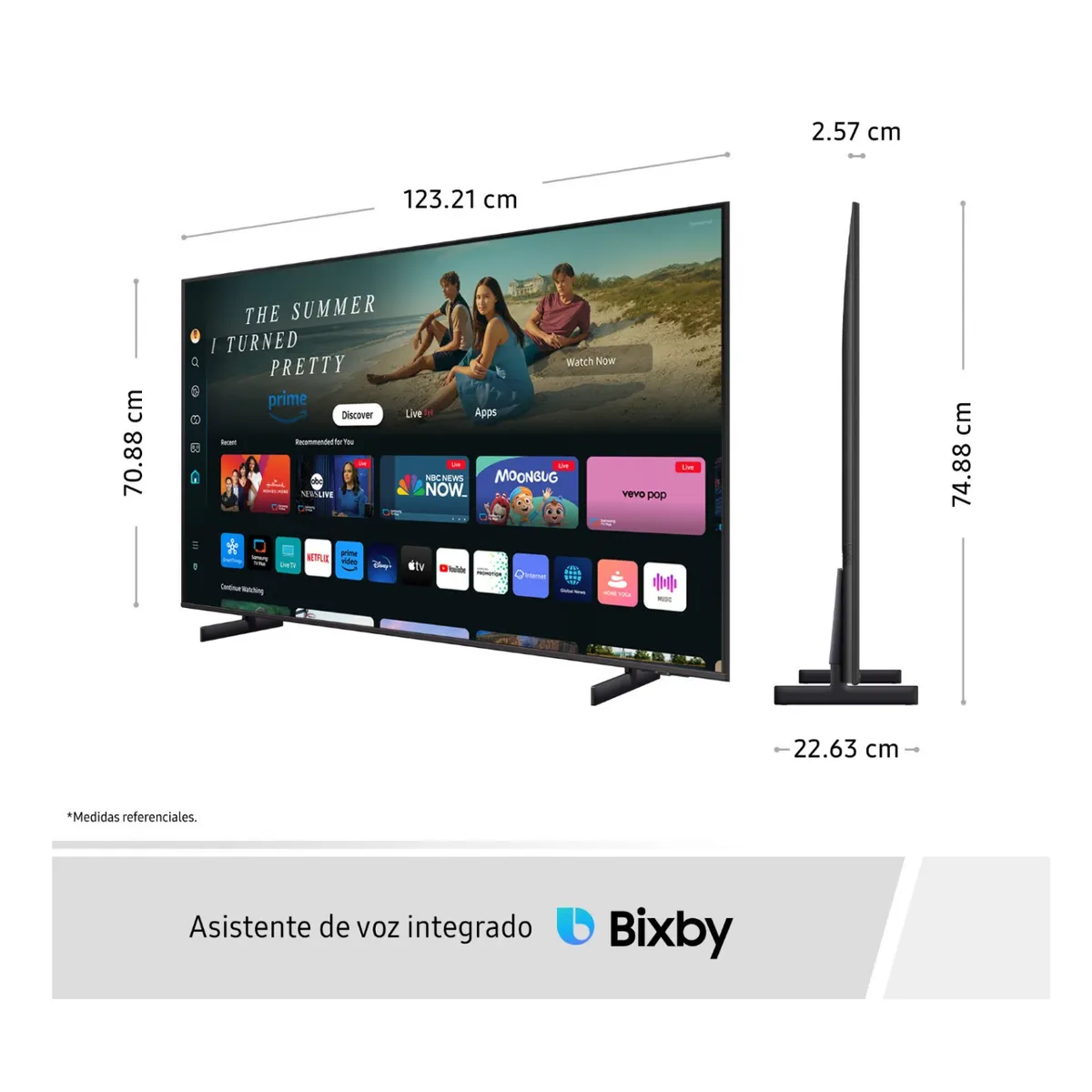 SAMSUNG - Televisor SAMSUNG Crystal UHD 55 4K Smart TV UN55CU8000GXPE