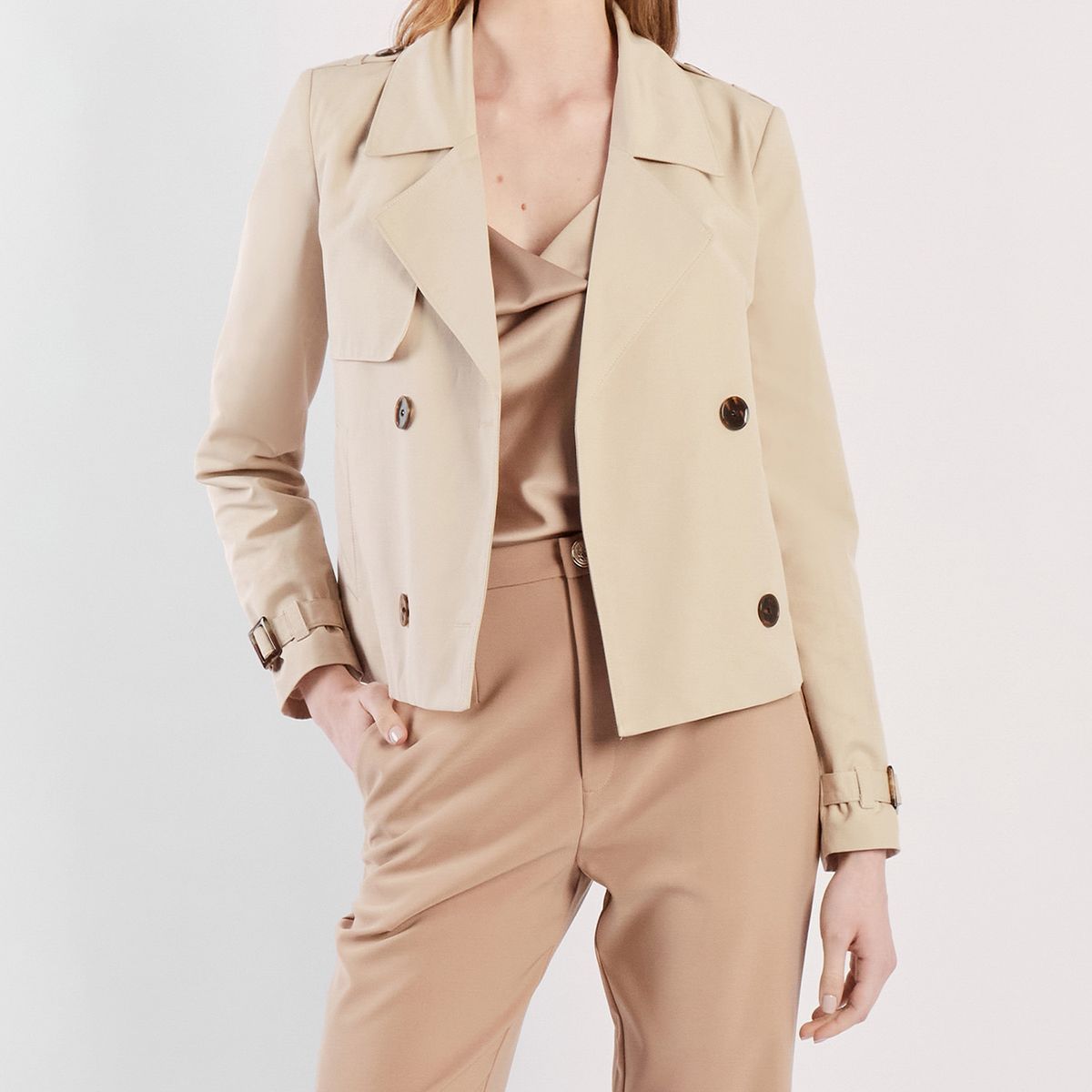 CAMILA VIALI - Camila Viali Cropped trench coat