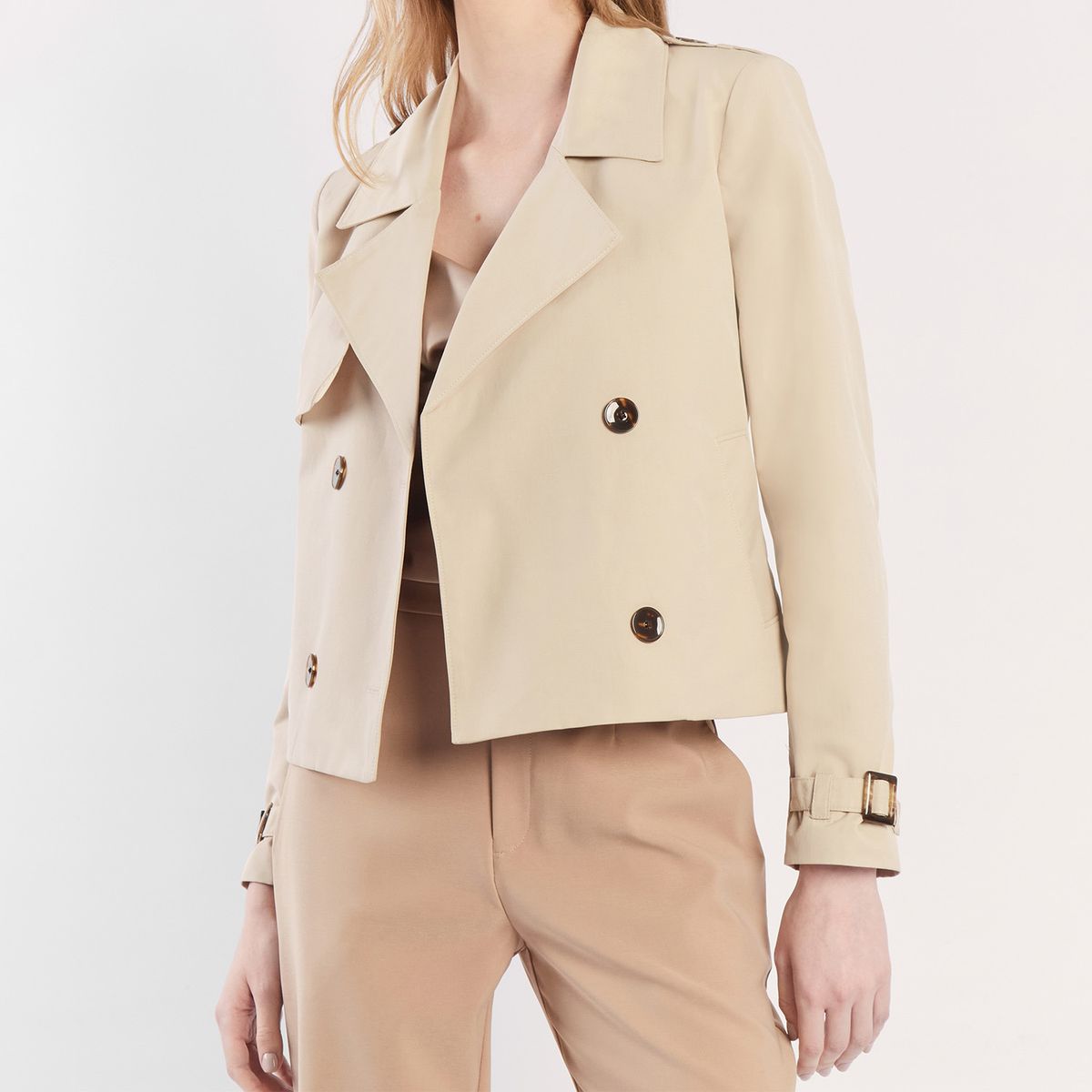 CAMILA VIALI - Camila Viali Cropped trench coat