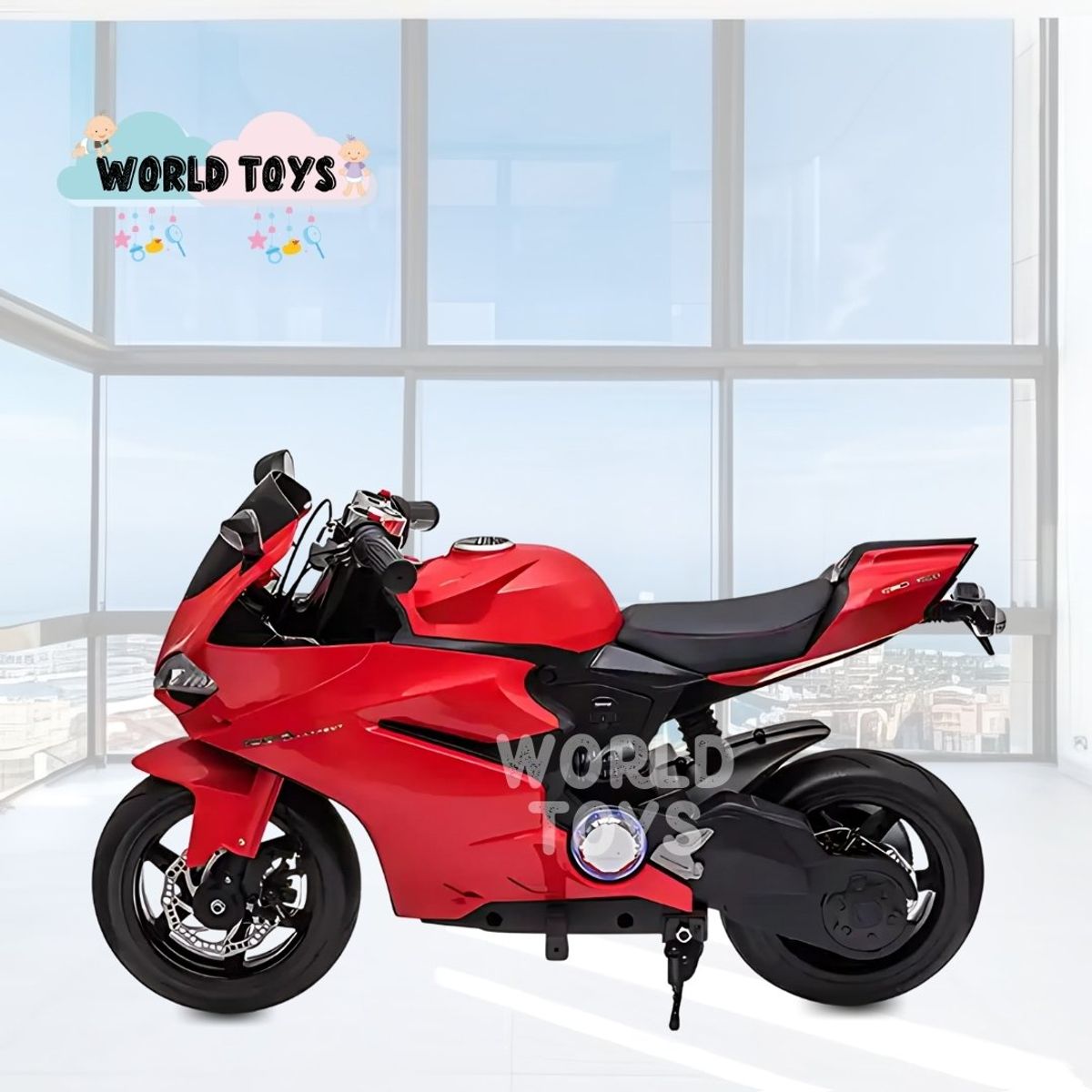 DUCATI - Moto a Batería para Niños «DUCATI DIAVEL» Licenced Red