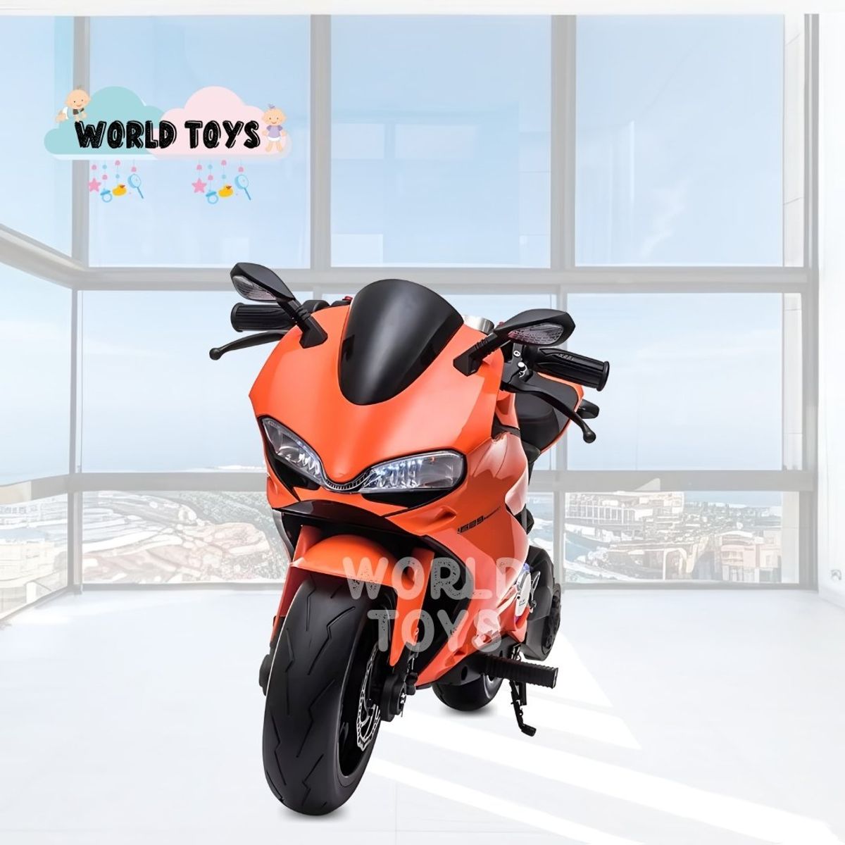 DUCATI - Moto a Batería para Niños «DUCATI DIAVEL» Licenced Orange