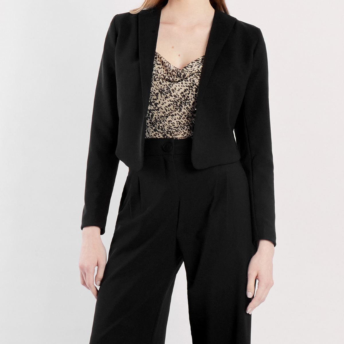 CAMILA VIALI - Camila Viali Blazer coralie negro corta para mujer