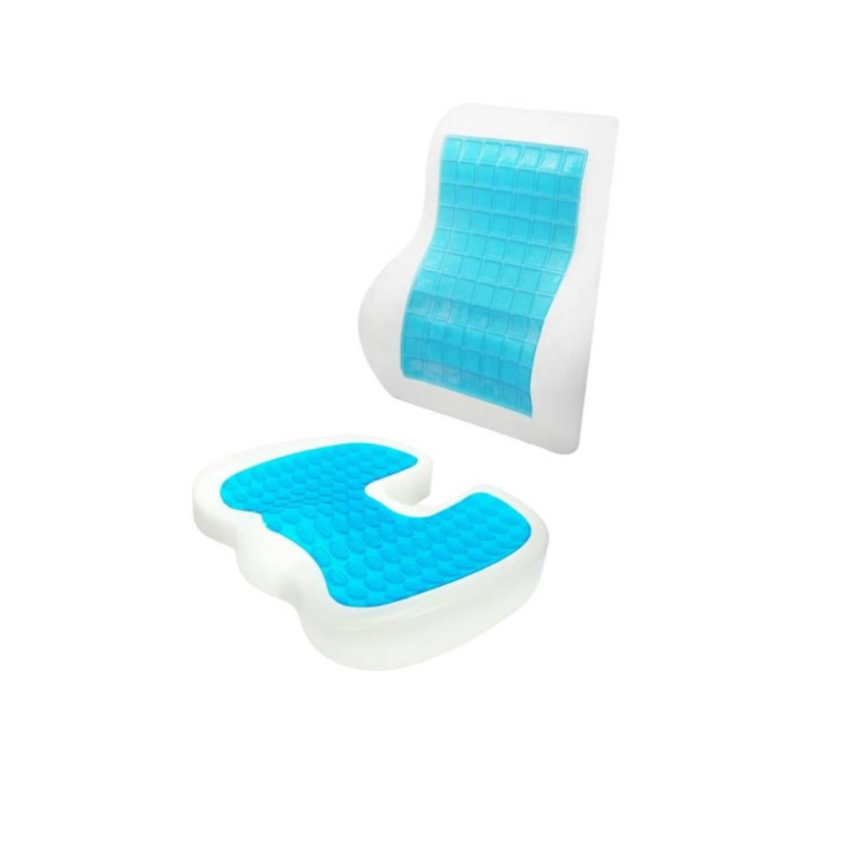 GENERICO - ASIENTO EN GEL VISCOELÁSTICO + RESPALDAR