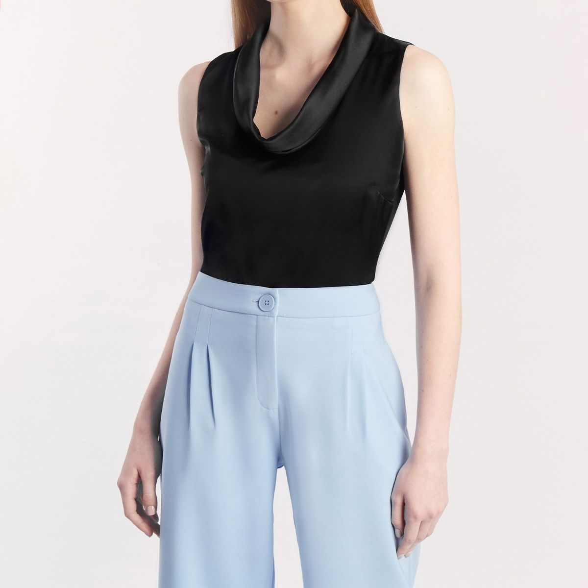 CAMILA VIALI - Camila Viali Blusa florena negro manga corta