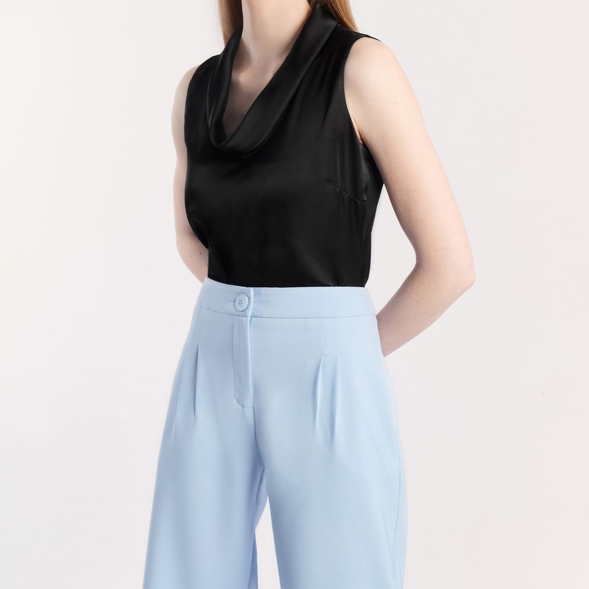 CAMILA VIALI - Camila Viali Blusa florena negro manga corta