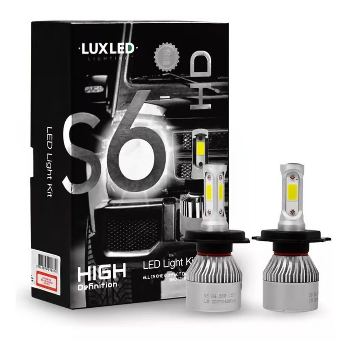 GENERICO - Kit Focos Led S6 Full Hd H4 Hight Definition Alta Baja Auto