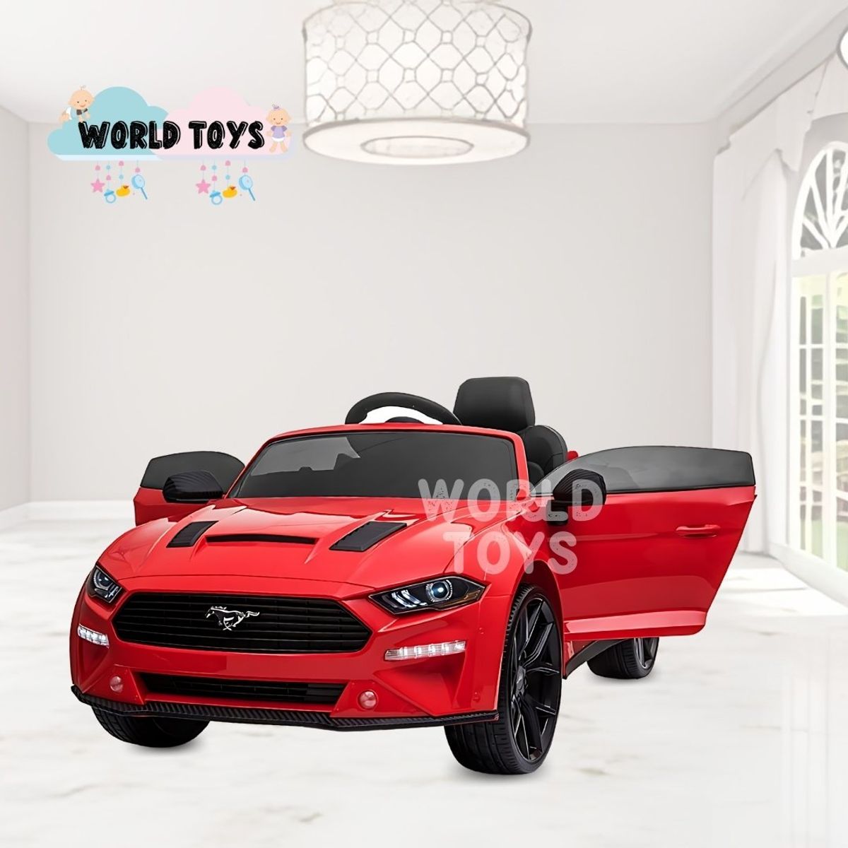 FORD - Carro a Batería Deportivo Ford «MUSTANG» Licenciado Red