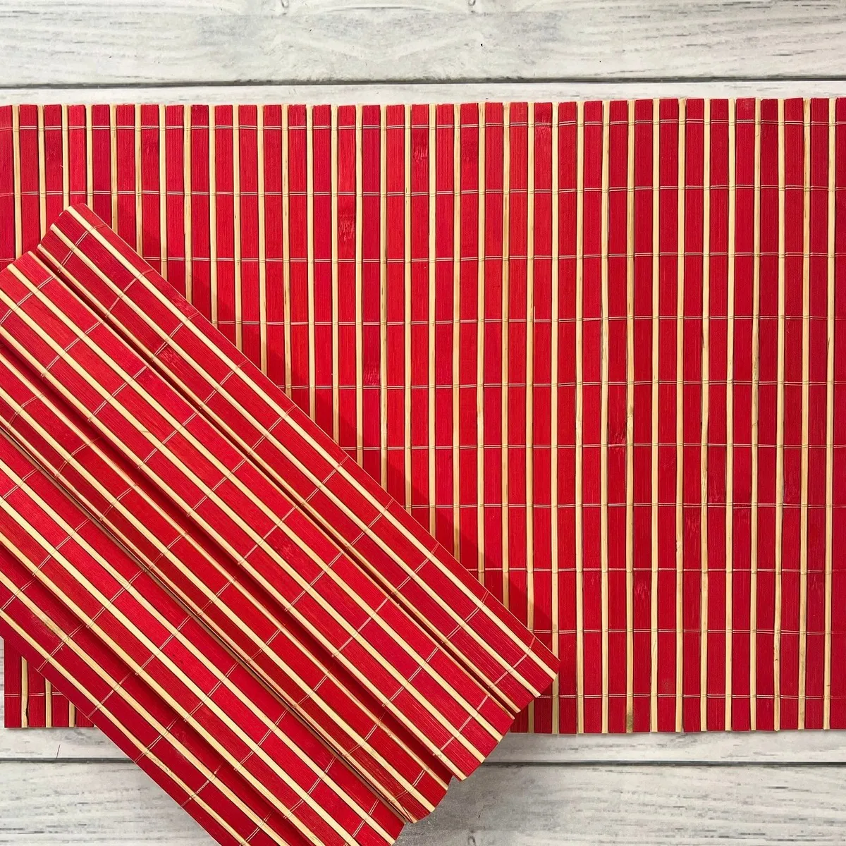 GENERICO - Individual de Mesa de Bambú Set 6 Unidades