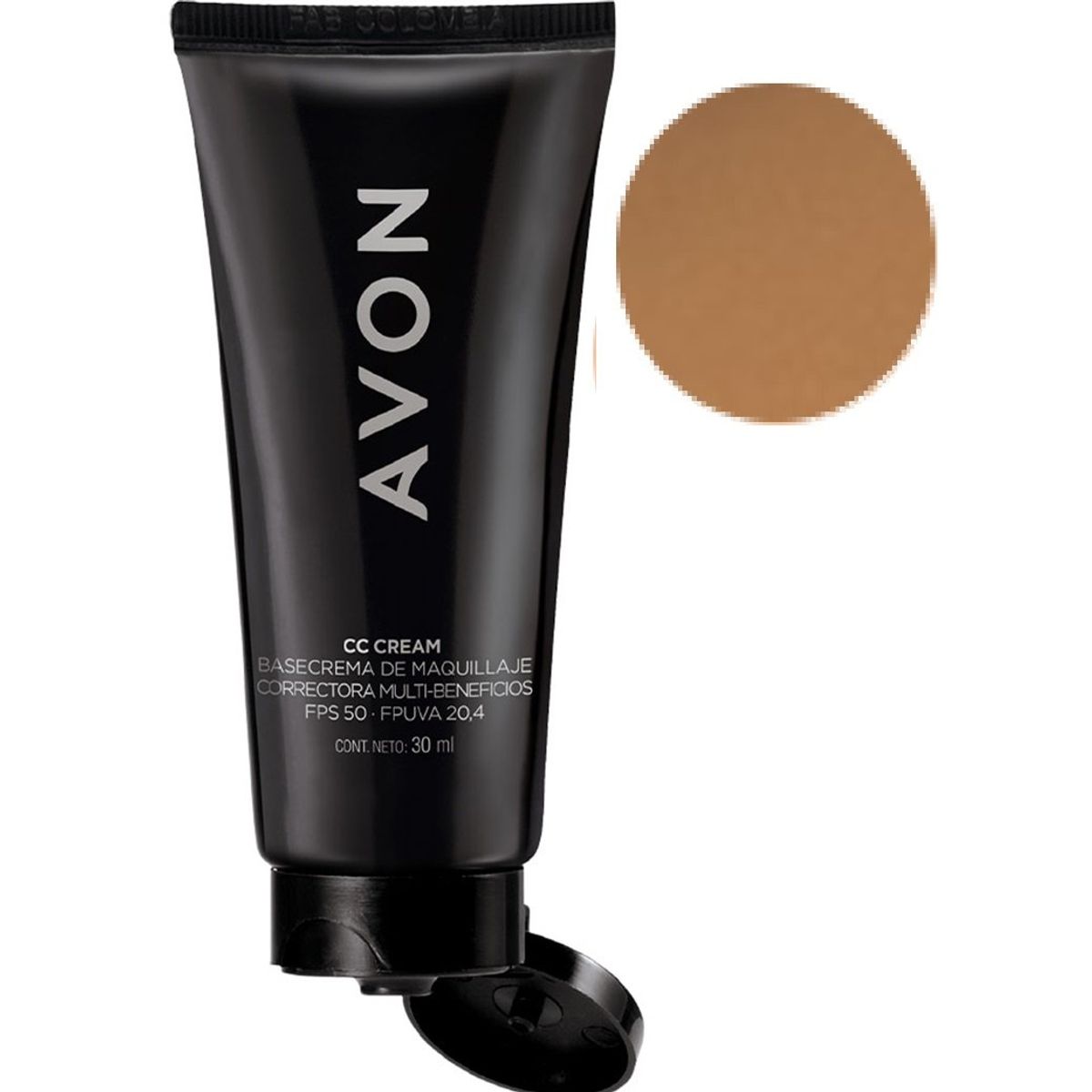 AVON - Avon Base CC Crema Correctora FPS 50 FPUVA 24 - CARAMEL