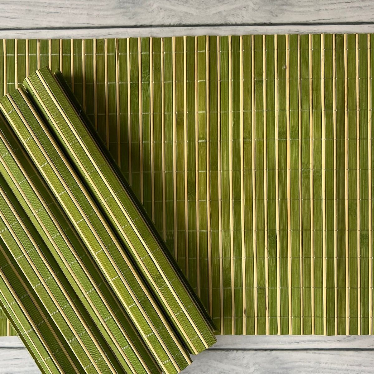 GENERICO - Individual de Mesa de Bambú Set 6 Unidades