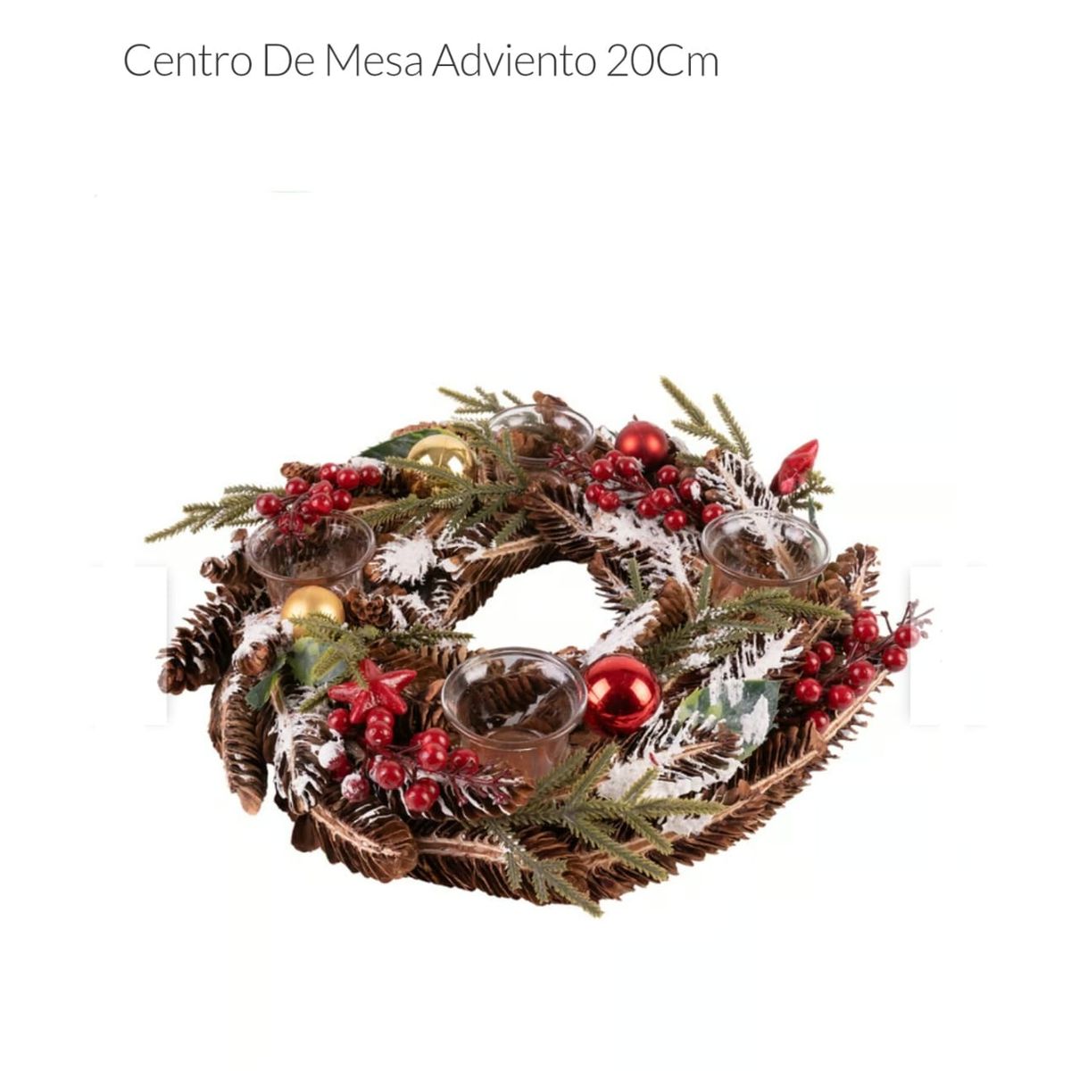 GENERICO - Centro de Mesa Adviento 20cm