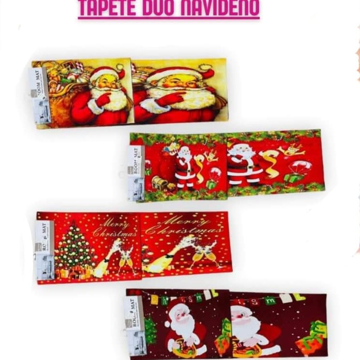 GENERICO - Tapetes navideños antideslizantes