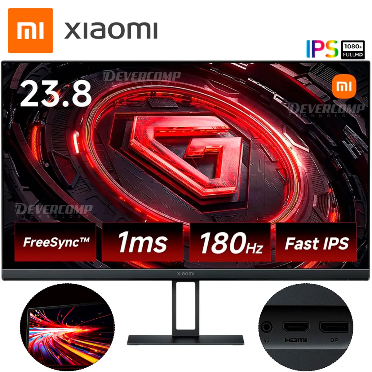 XIAOMI - Monitor Xiaomi G24i 24 IPS Full HD 180Hz HDMI DP