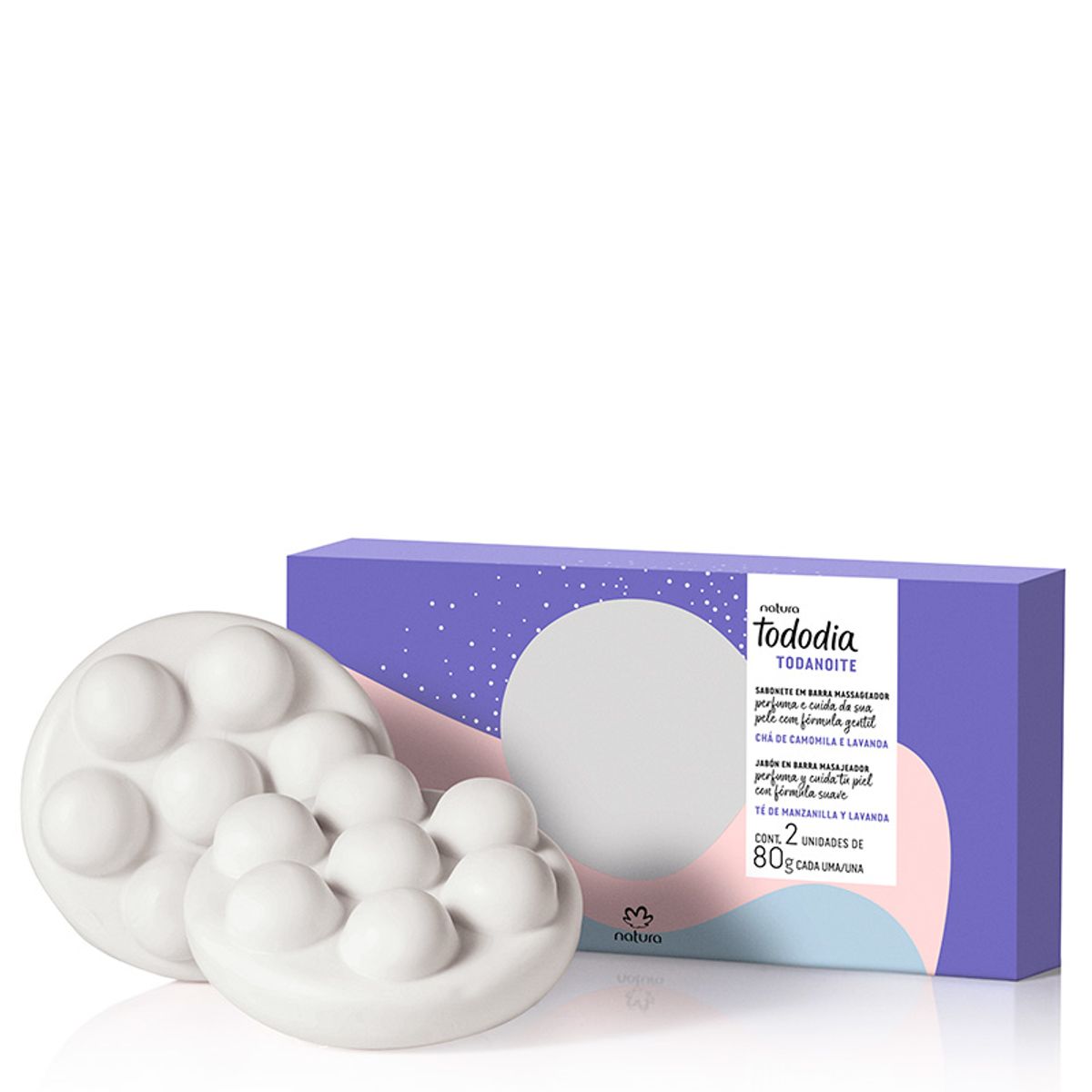 NATURA - Jabon Masajeador Relajantes Noche Tododia x 2 und NATURA