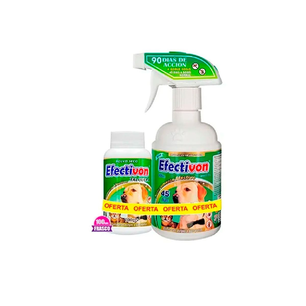 Pack Antipulgas Talco 100gr Con Spray 300ml Perros Y Gatos, marca GENERICO - Foto 2