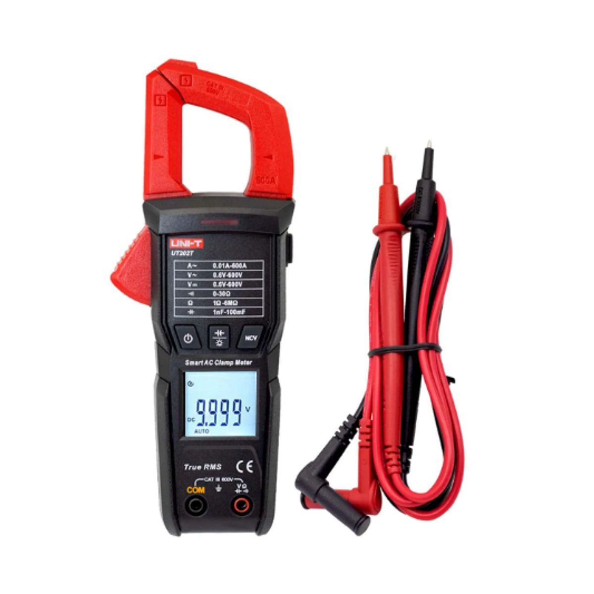 UNI T - Pinza Amperimétrica Inteligente True RMS UT202T UNI-T