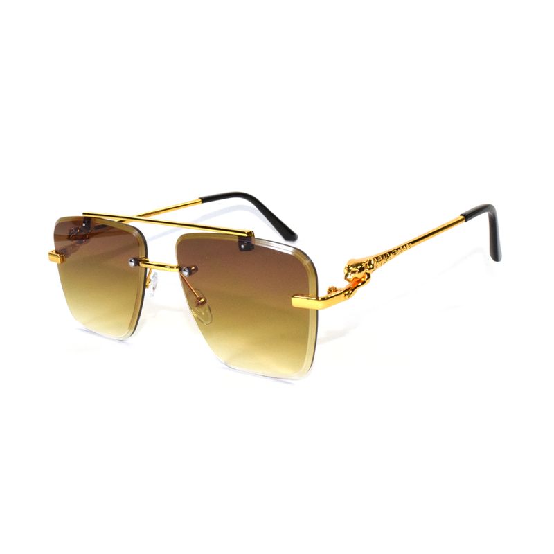GENERICO - Lentes de Sol Estilo Unisex Moda Uv400 - Dorado Marr