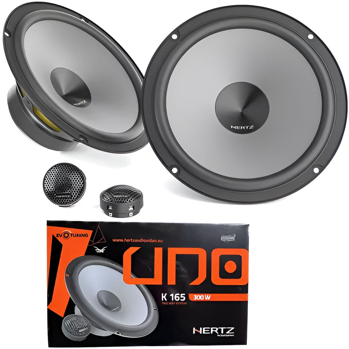 HERTZ - Set Componentes Hertz Uno 65puLG 300w Auto Camioneta
