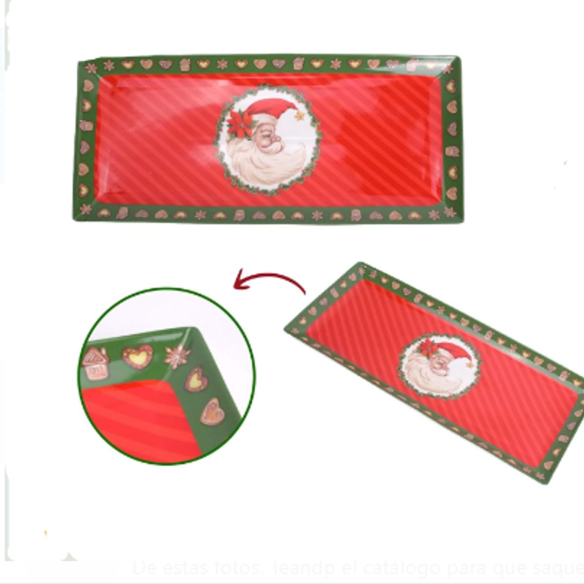 GENERICO - Bandeja con diseño Papa Noel