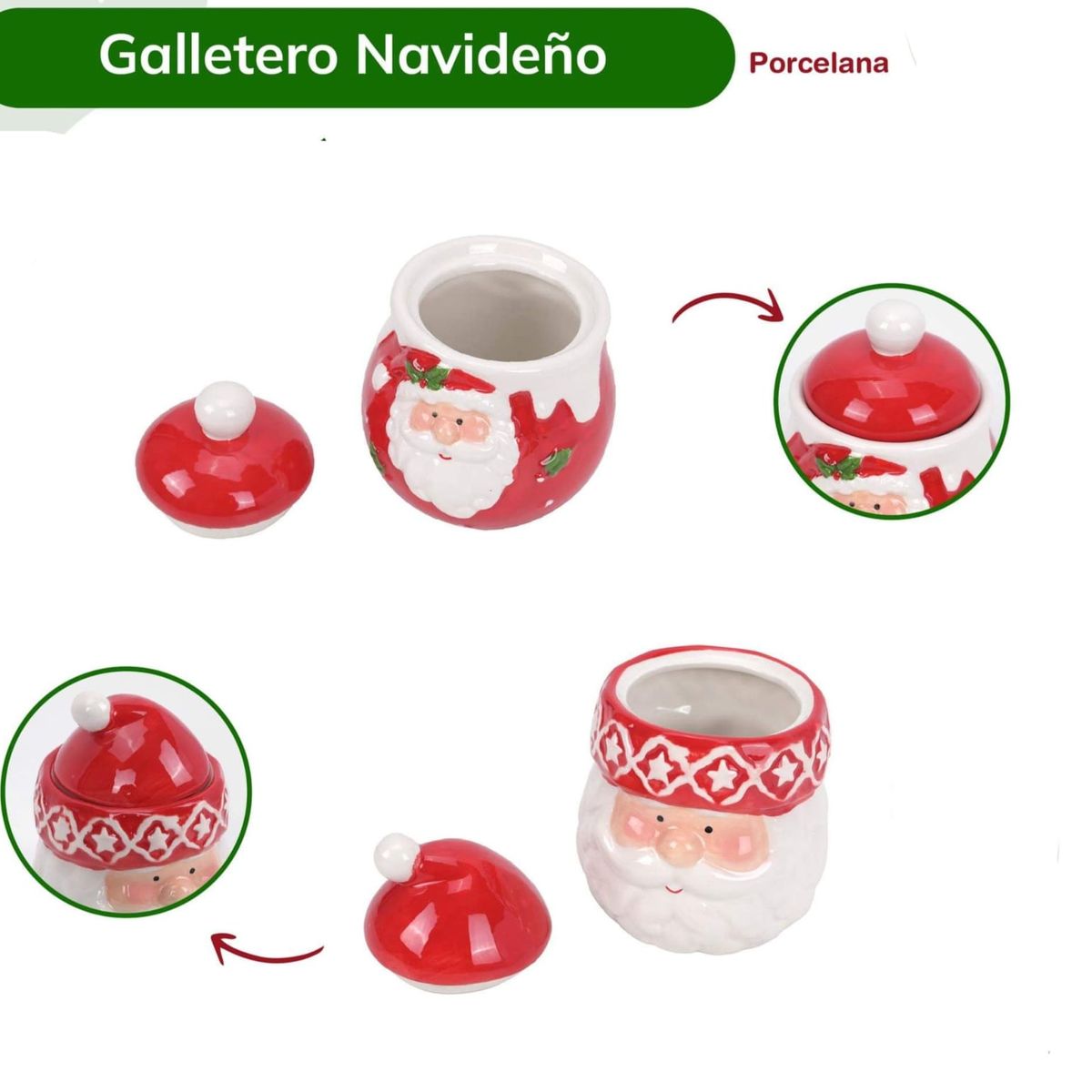 GENERICO - Bowl de Galletas diseño Navideño