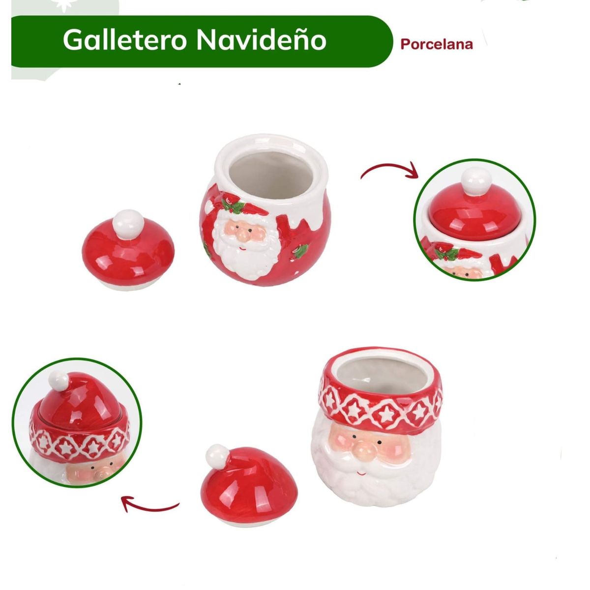 GENERICO - Bowl de Galletas diseño Navideño
