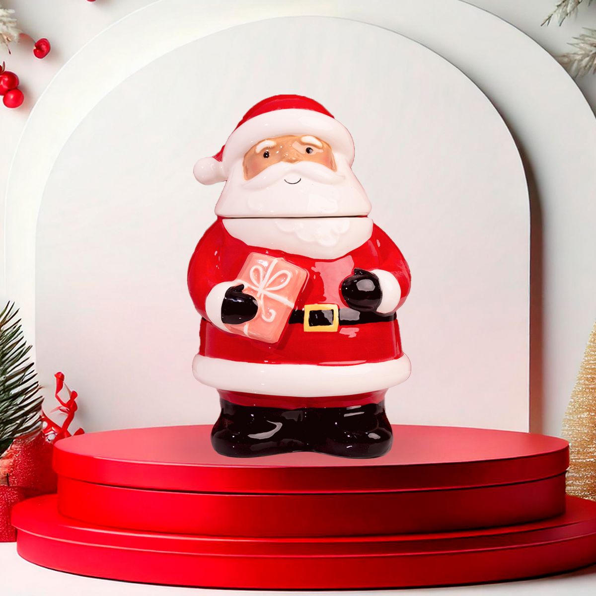 GENERICO - Bowl de Galletas diseño Papa Noel