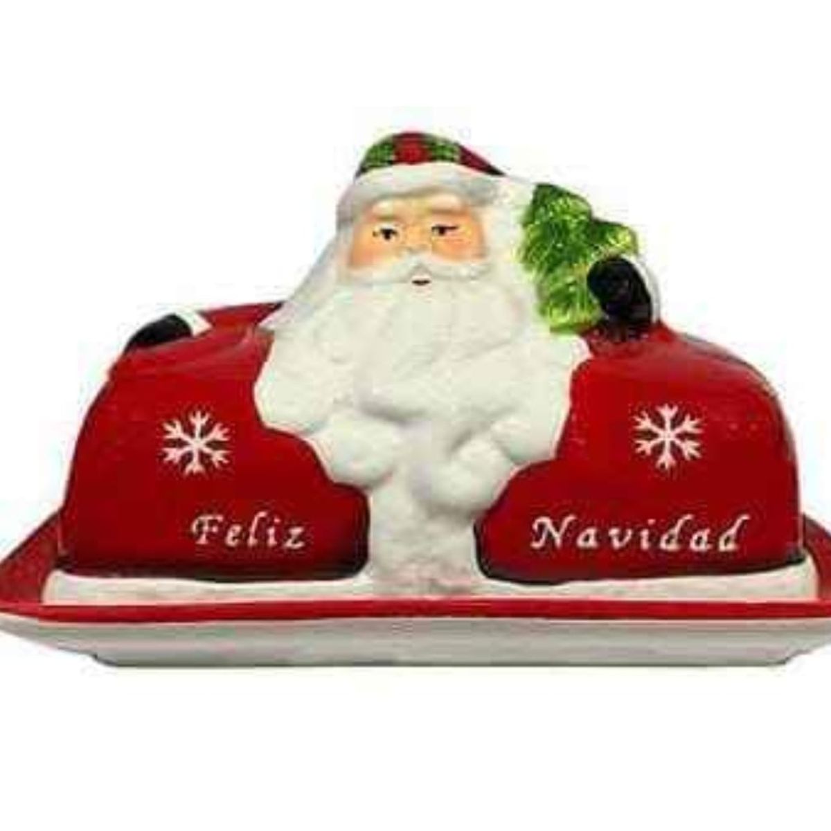 Mantequillera Navideña de Papa Noel, marca GENERICO - Foto Principal
