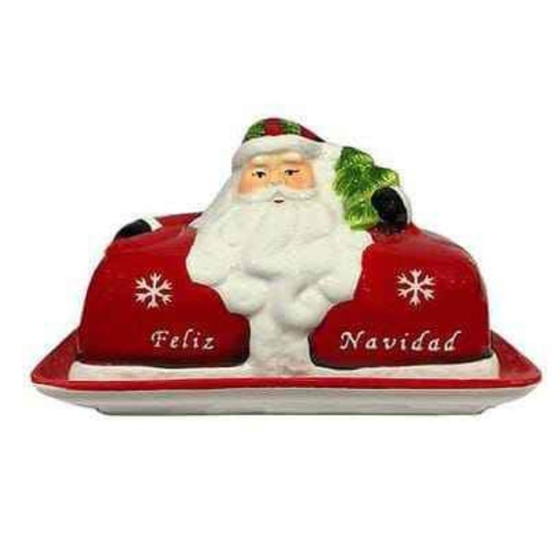 GENERICO - Mantequillera Navideña de Papa Noel