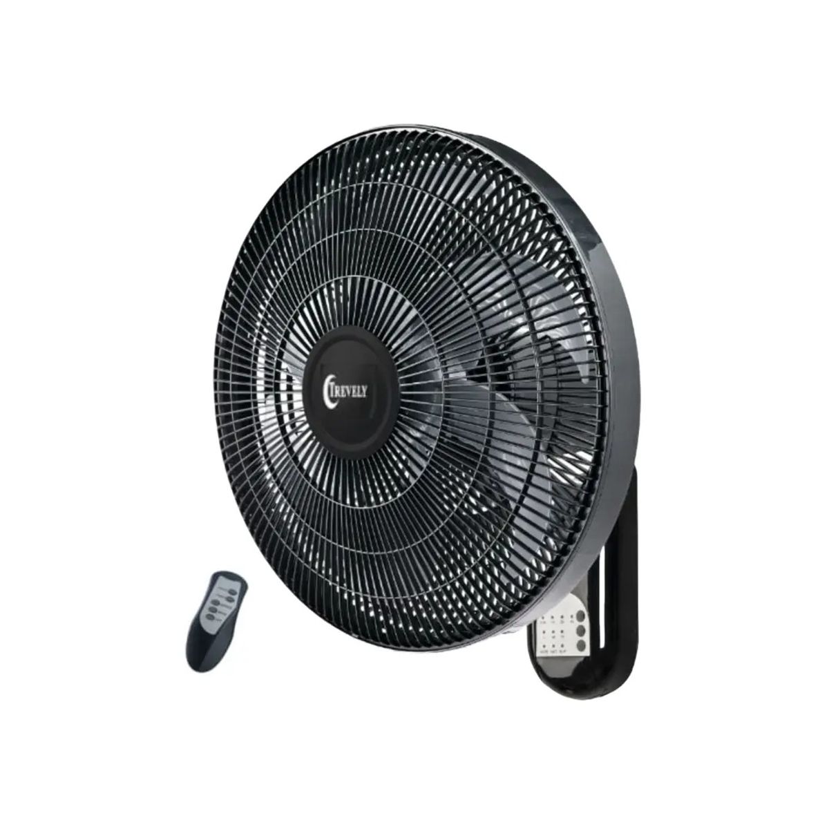 TREVELY - Ventilador de Pared TREVELY VT-186 con Control Remoto 80 Watts Negro