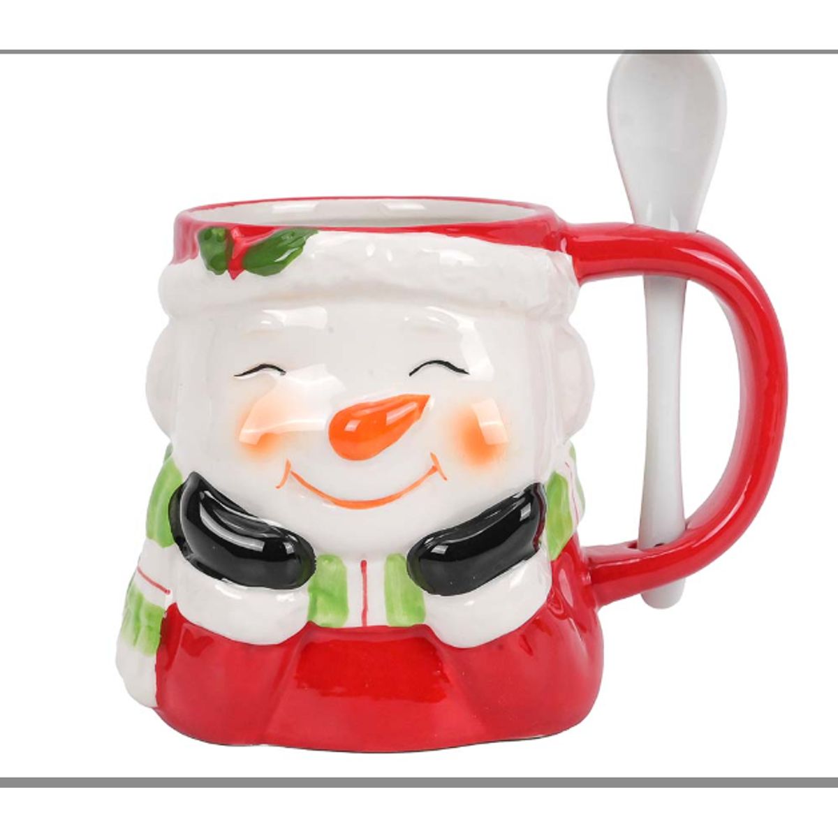 GENERICO - Taza Navideña con diseño Muñeco de Nieve