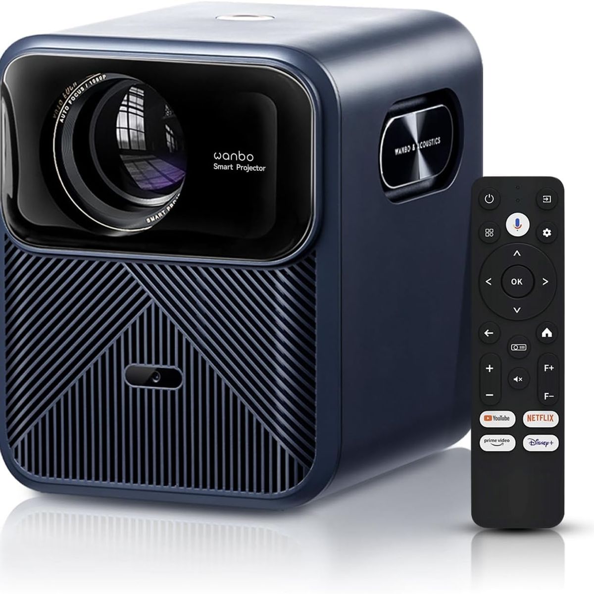 WANBO - Proyector Wanbo Mozart 1 Pro 900 Ansi WiFi Google Certificado - Azul