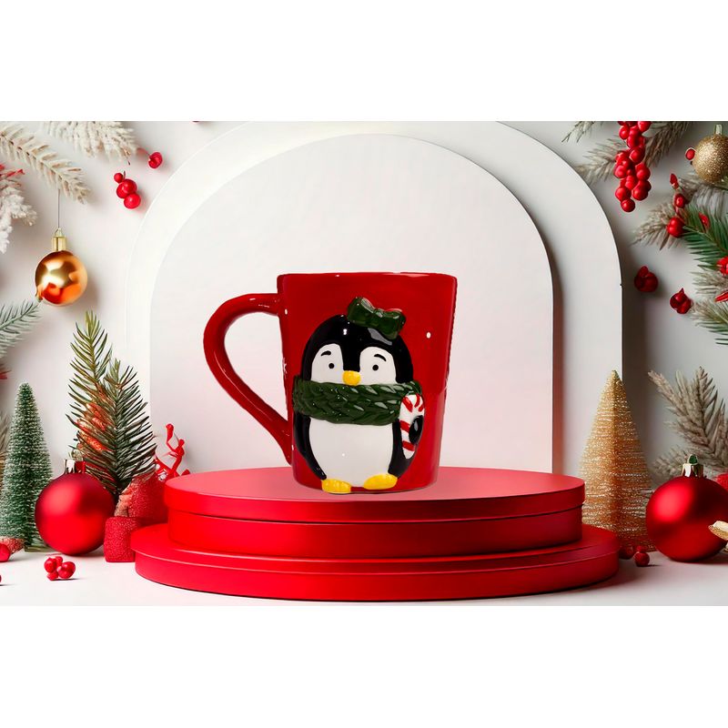GENERICO - Taza Navideña de Pingüino