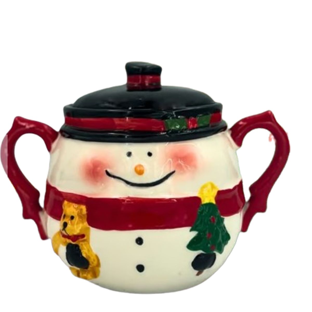 GENERICO - Azucarera Navideño con Diseño Muñeco de Nieve