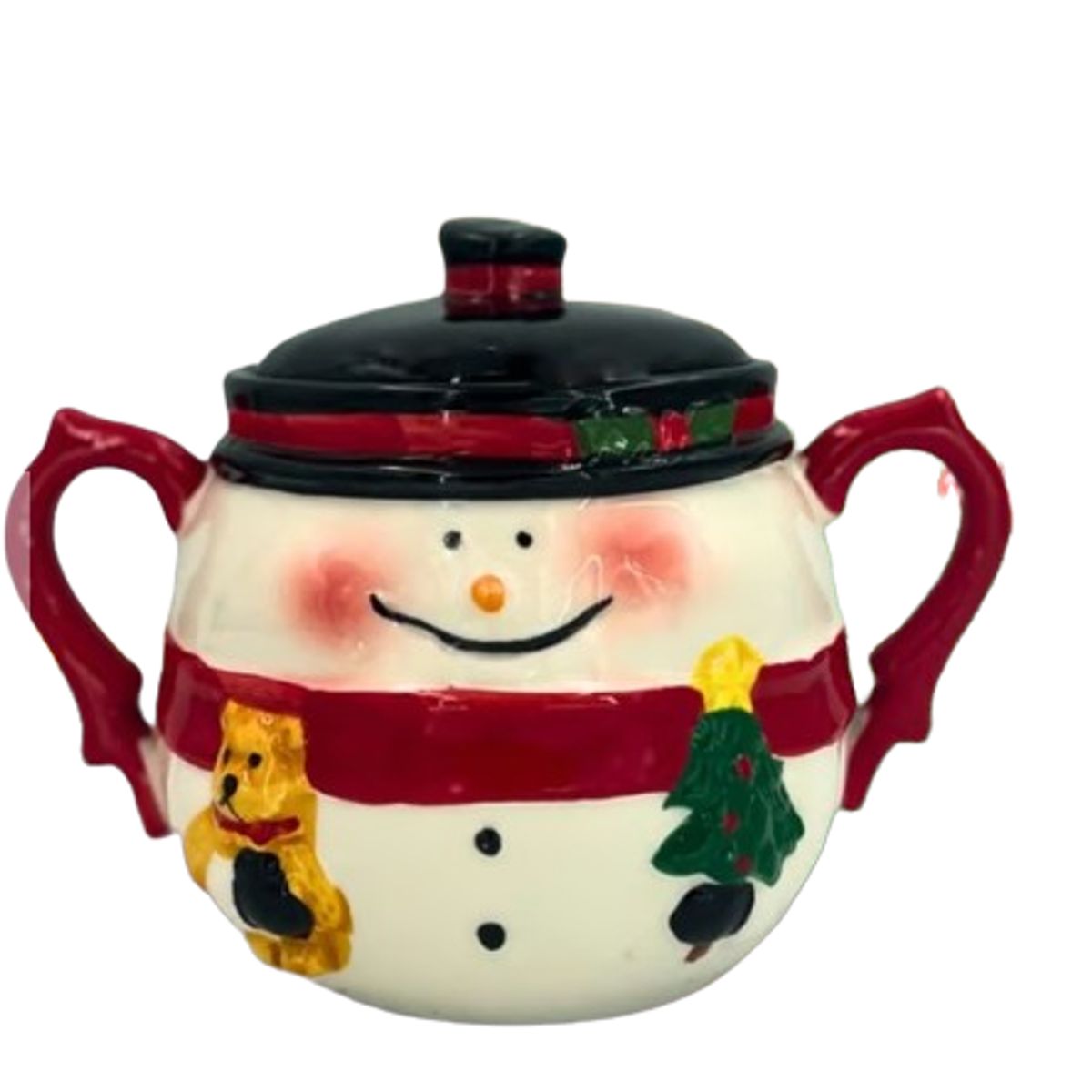 GENERICO - Azucarera Navideño con Diseño Muñeco de Nieve