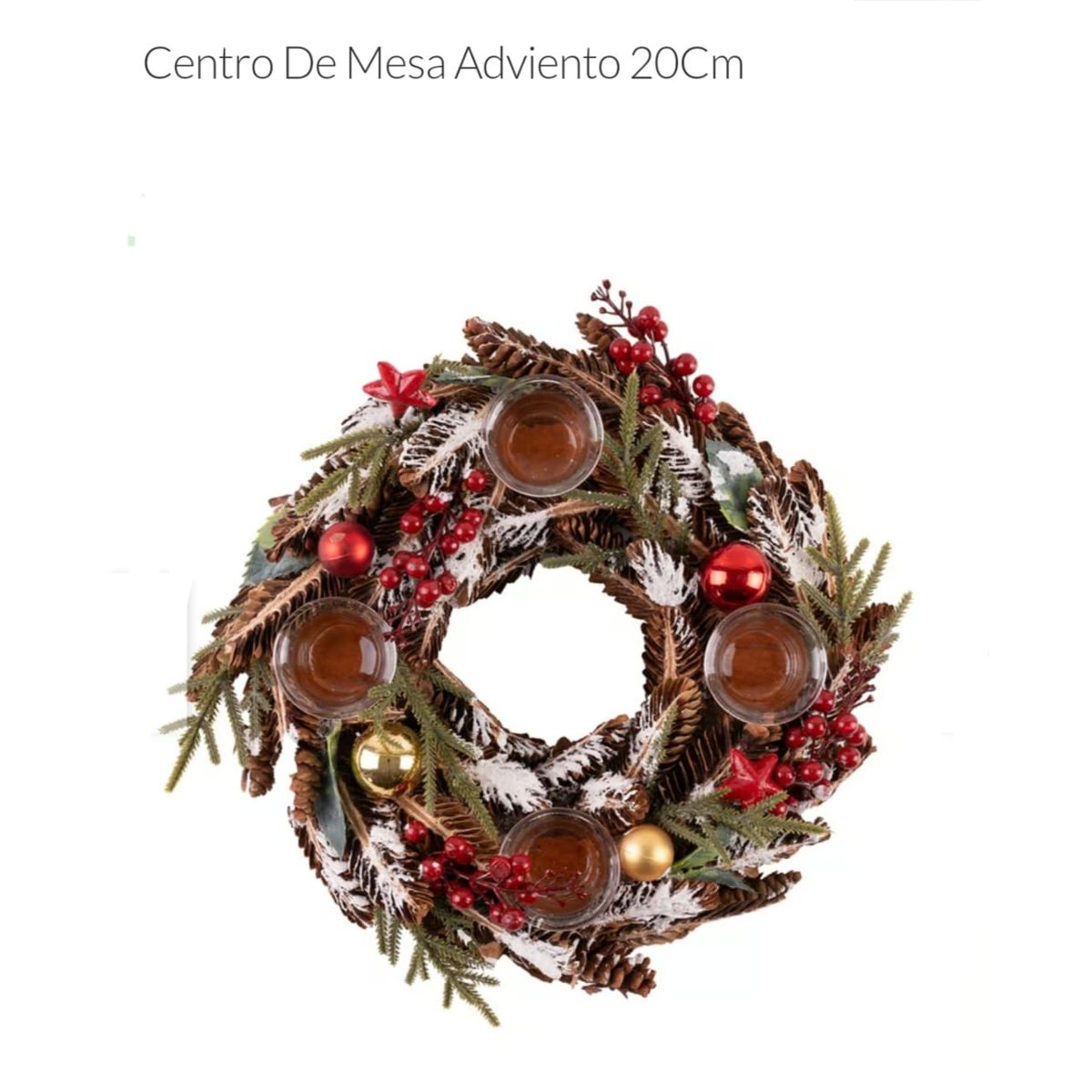 GENERICO - Centro de Mesa Adviento 20cm