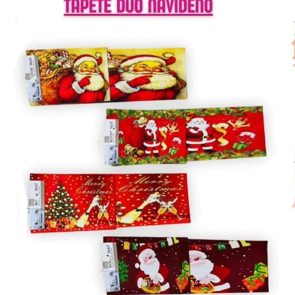 GENERICO - Tapetes navideños antideslizantes