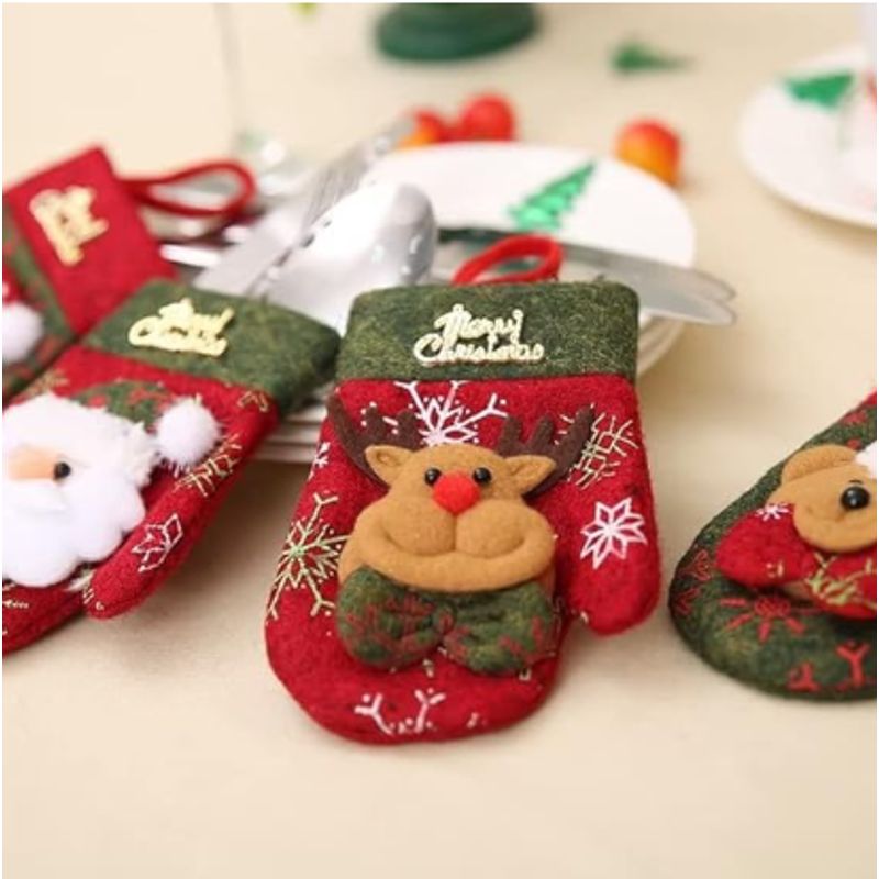 GENERICO - Porta cubierto Navideño modelo de guante