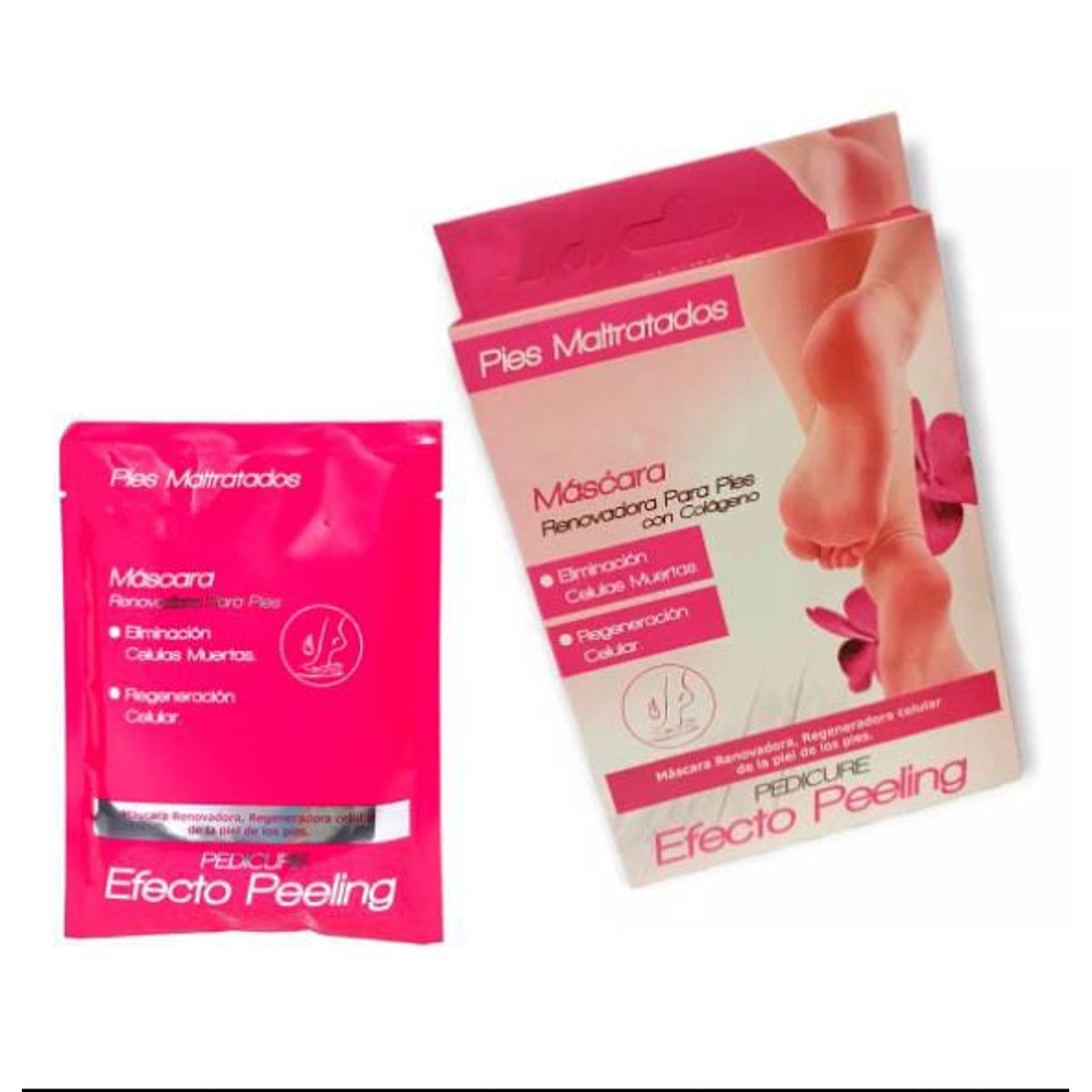 GENERICO - Mascara Renovadora Para Pies Con Colageno Par