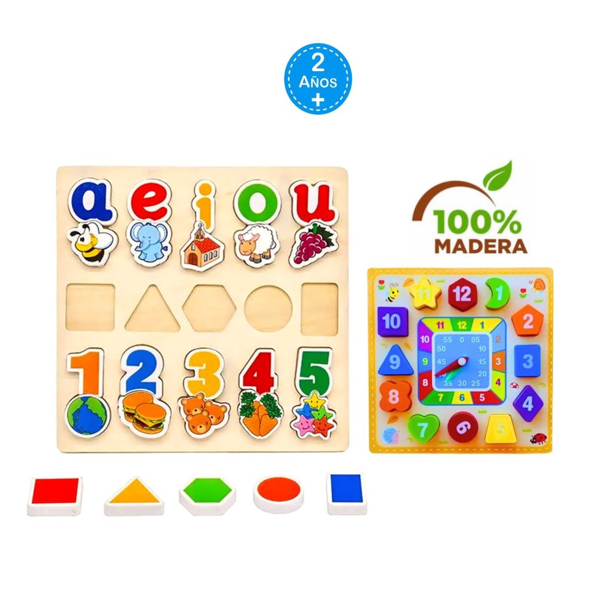 GENERICO - Pack Educativo - Aprende Vocales Números Formas y la Hora