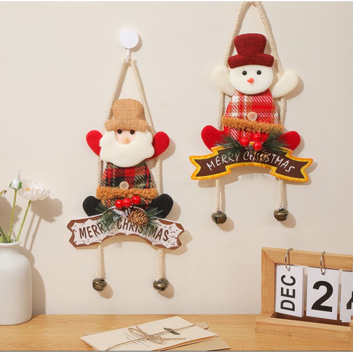 GENERICO - 3 ADORNOS COLGANTE NAVIDEÑO