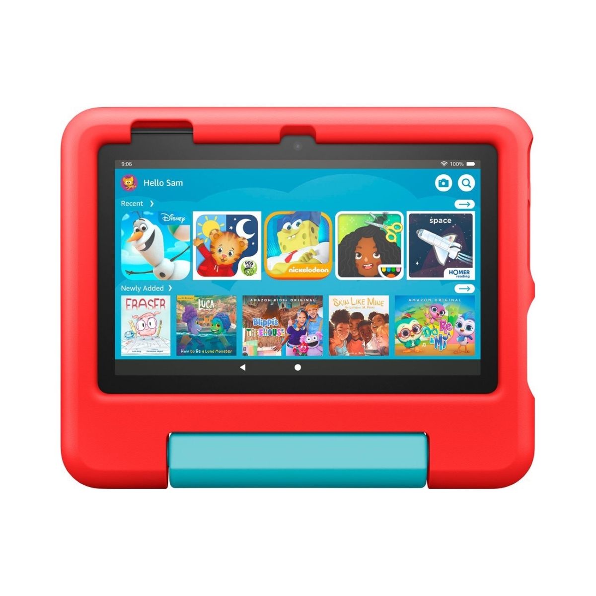 AMAZON - Tablet Fire 7 Kids Amazon - Rojo para Niños