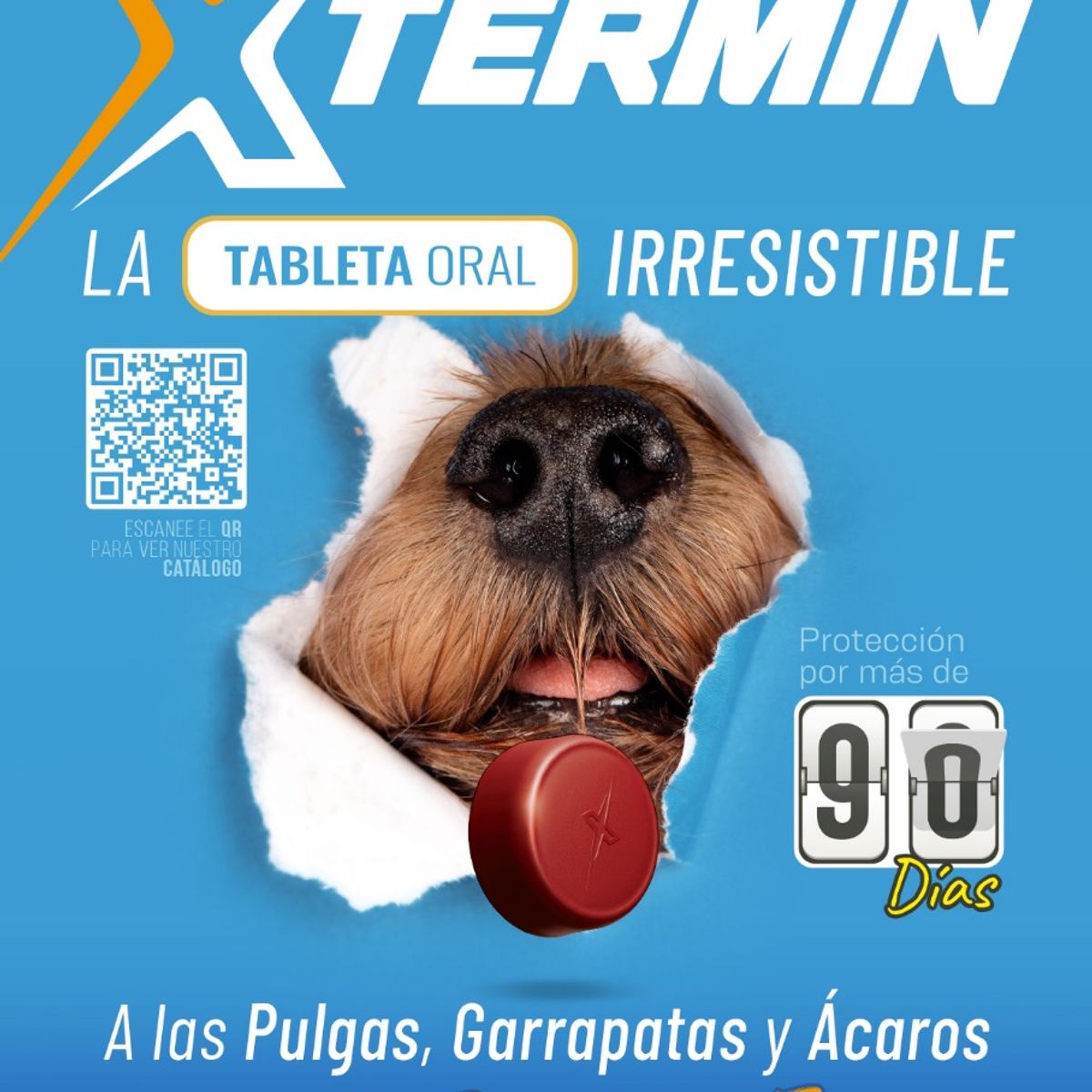 VETLINEX - ANTIPULGAS XTERMIN TABLETA MASTICABLE X 10KG