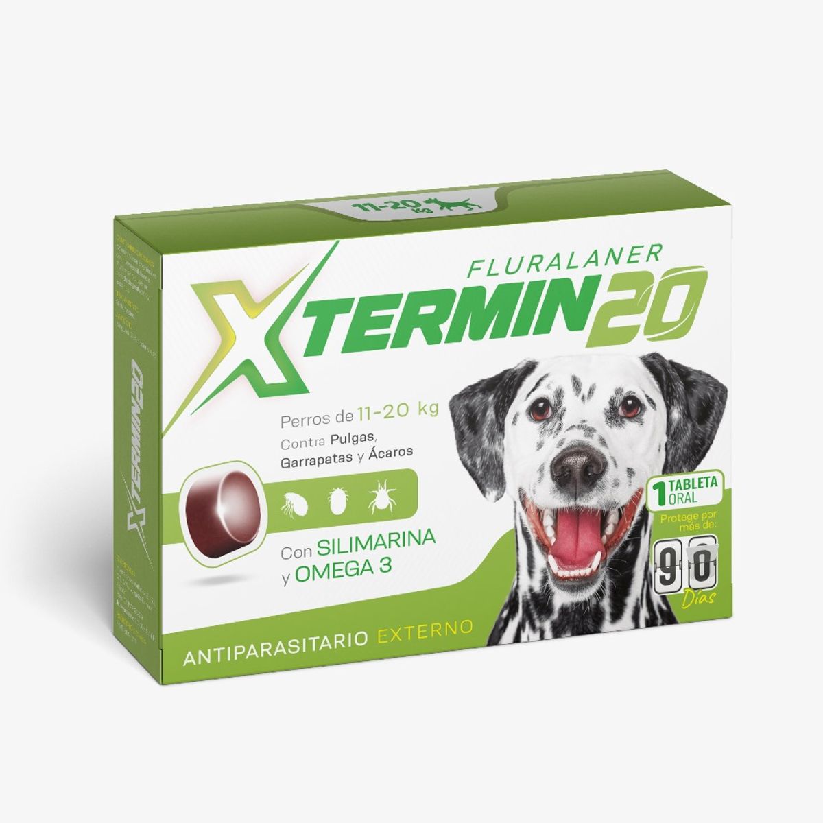 VETLINEX - ANTIPULGAS XTERMIN TABLETA MASTICABLE X 20KG