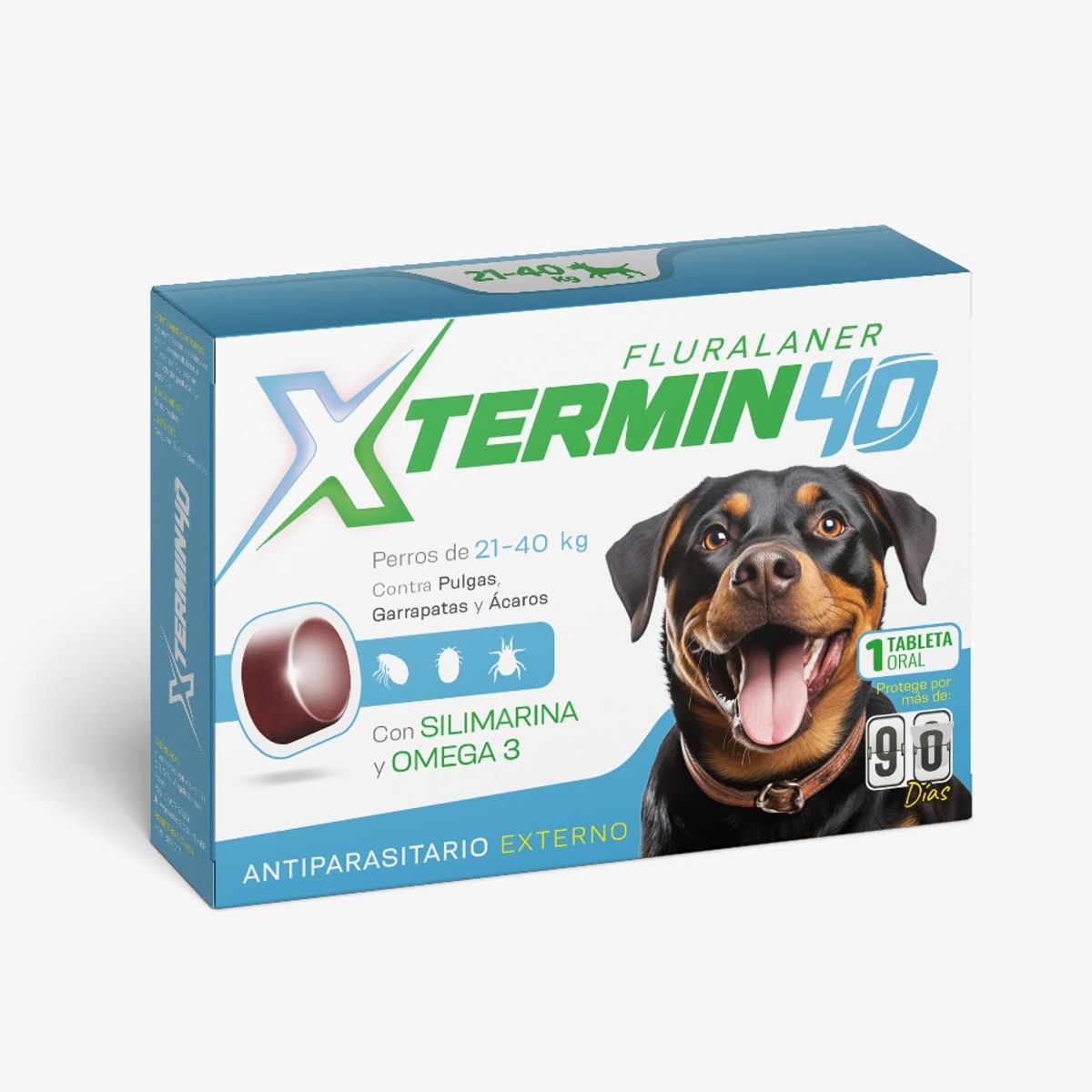 VETLINEX - ANTIPULGAS XTERMIN TABLETA MASTICABLE X 40KG
