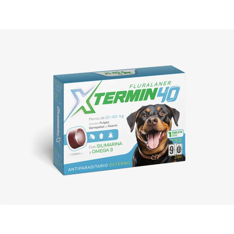 VETLINEX - ANTIPULGAS XTERMIN TABLETA MASTICABLE X 40KG