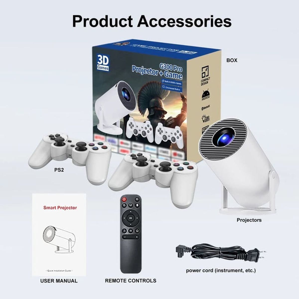 HANDS UP - Mini Proyector Portatil 4K G300 Pro