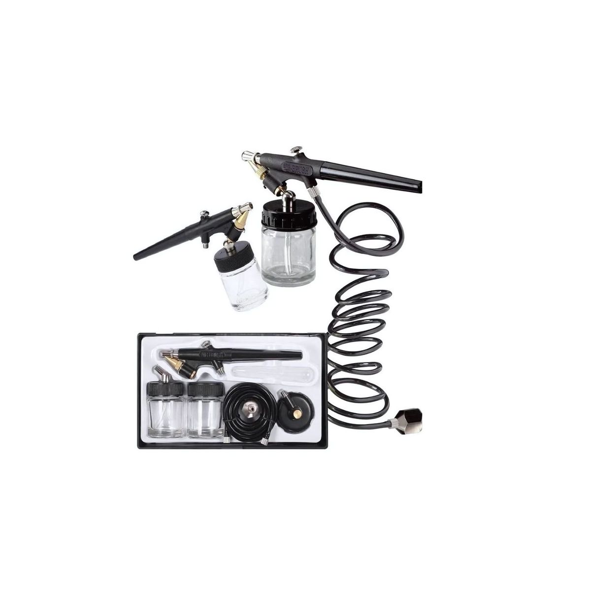 GENERICO - Kit de Pistola aerógrafo 05mm Ps-9b