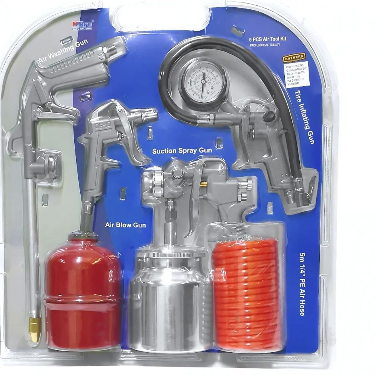 GENERICO - Kit de herramientas neumáticas 5 piezas Mod Wfw-2000a4