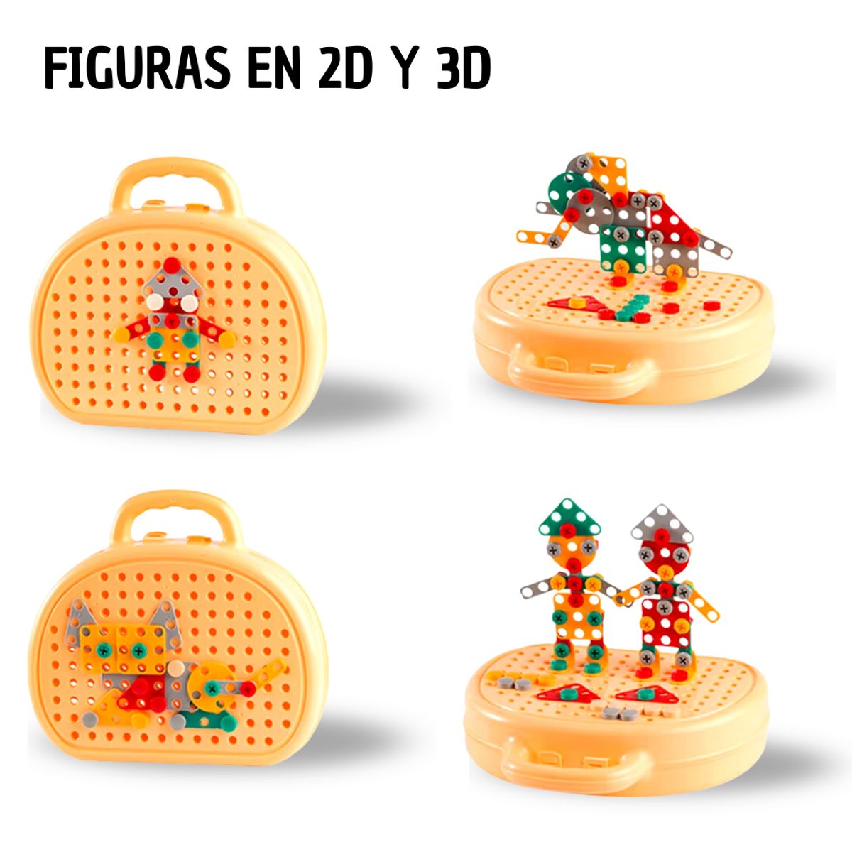 GENERICO - Mini Taladro Oso Montessori 3D