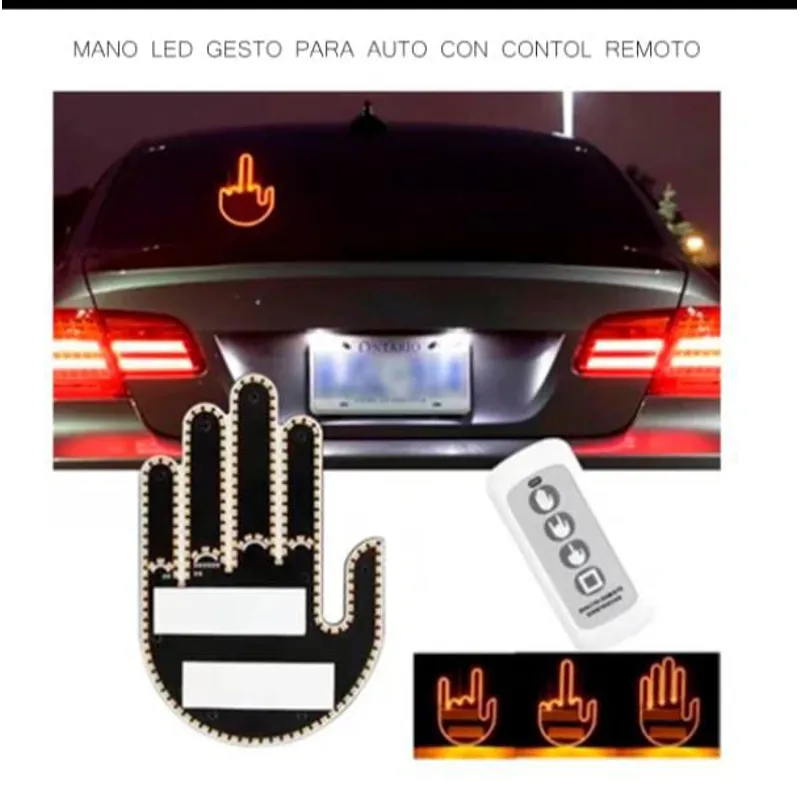 GENERICO - Mano de Luz LED con Gestos Luminoso para Auto con CONTROL
